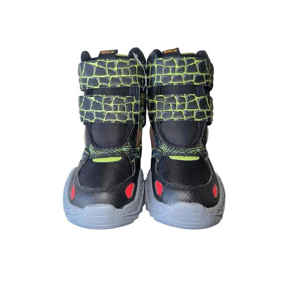 New Skechers Kids Winter Boots Dino Skech-O-Saurus Size 13 Water Repellent - Picture 2 of 4